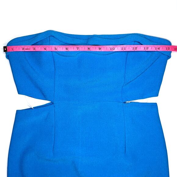 NWT Princess Polly Alaska Strapless Mini Dress in Blue Size 6 - Picture 13 of 16